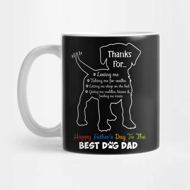 Happy Father's Day To The Best Dog Dad For Dog Lover Men by nikolay